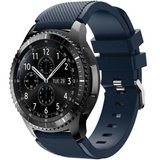 Curea ceas Smartwatch Samsung Galaxy Watch 46mm, Samsung Watch Gear S3, iUni 22 mm Silicon Midnight